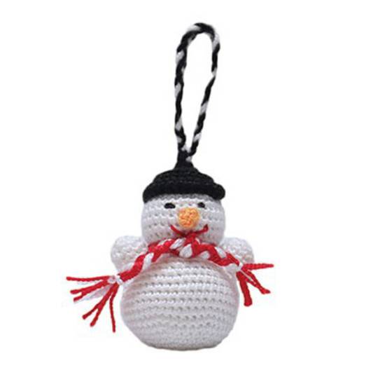 Mini Crocheted Snowman